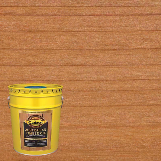 Cabot Australian Timber Oil Low VOC Transparent Honey Teak Oil-Based Australian Timber Oil 5 gal