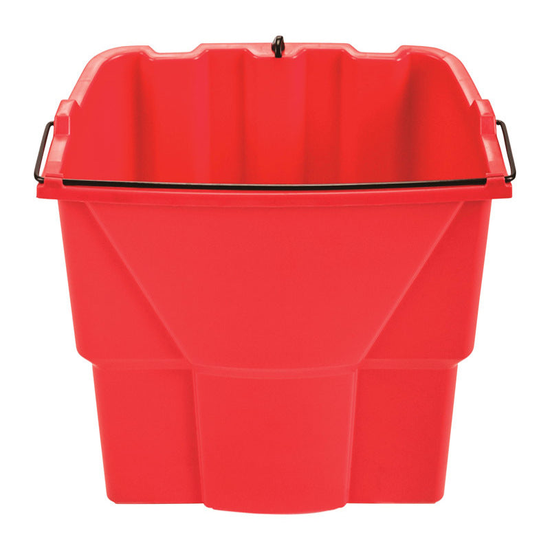 Rubbermaid WaveBrake 18 qt Wringer Bucket Red