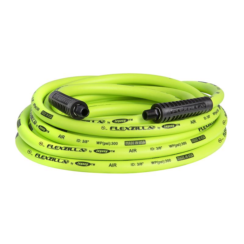 Legacy Flexzilla 25 ft. L X 3/8 in. D Hybrid Polymer Air Hose 300 psi Zilla Green