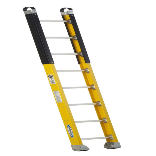 Werner 8 ft. H Fiberglass Manhole Ladder Type IAA 375 lb. capacity