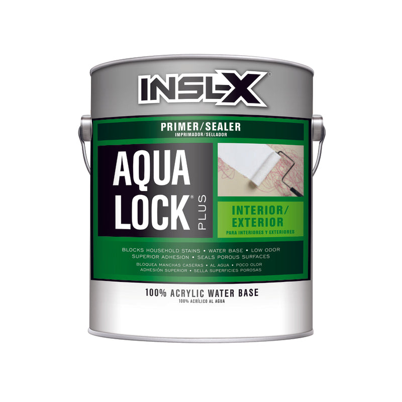 Insl-X Aqua Lock Plus Black Flat Water-Based Acrylic Primer and Sealer 1 gal