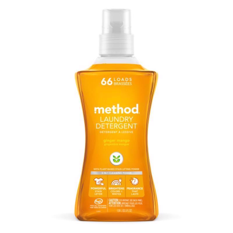 Method Ginger Mango Scent Laundry Detergent Liquid 53.5 oz 1 pk