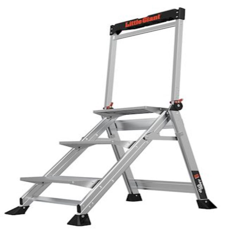 Little Giant Jumbo 3.5 ft. H Aluminum Step Ladder Type IAA 375 lb. capacity