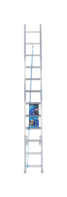 Werner 24 ft. H Aluminum Extension Ladder Type I 250 lb. capacity