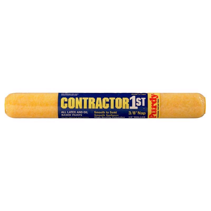 Purdy Contractor 1st Polyester 18 in. W X 3/8 in. Paint Roller Cover 1 pk