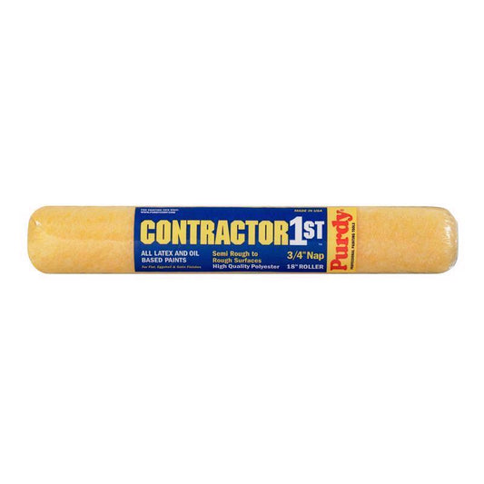 Purdy Contractor 1st Polyester 18 in. W X 3/4 in. Paint Roller Cover 1 pk