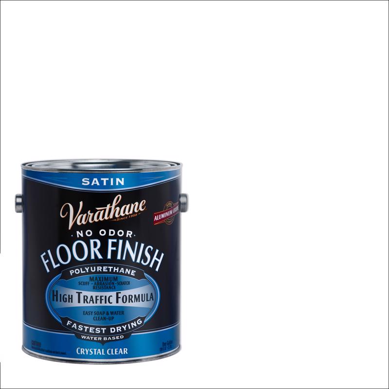 Varathane Satin Crystal Clear Water-Based Floor Paint 1 gal