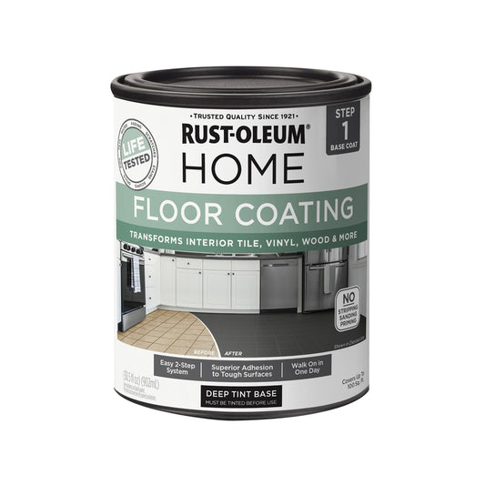 Rust-Oleum Home Flat Dark Tint Base Water-Based Floor Coating Step 1 30.5 oz