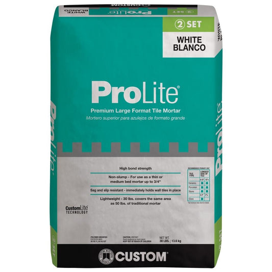 Custom Building Products ProLite White Premium Mortar 30 lb