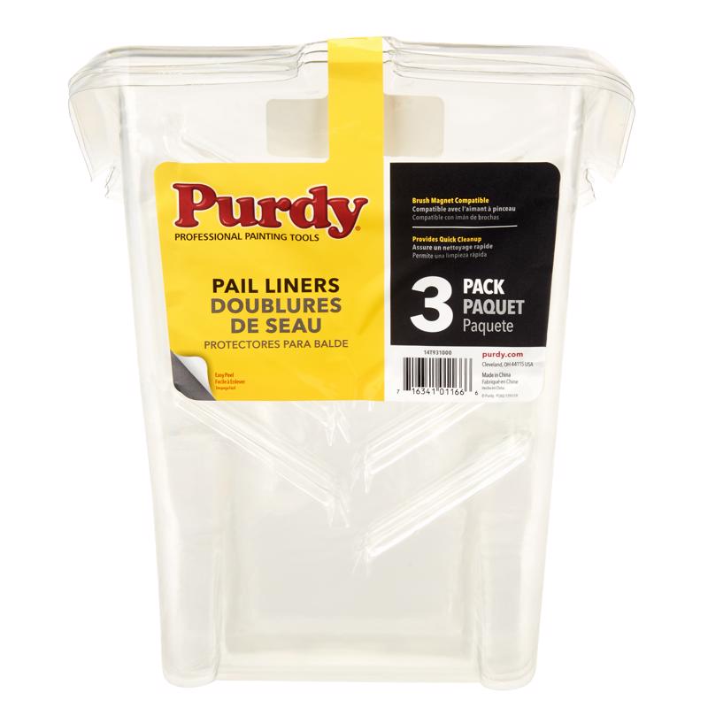 Purdy Pail Liners 4.5 in. W Clear Plastic Painters Tool