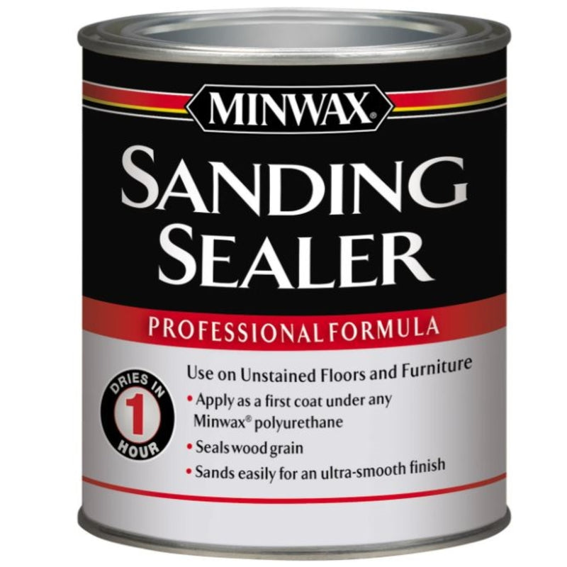 Minwax Satin Clear Water-Based Sanding Sealer 1 qt