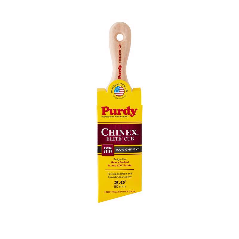 Purdy Chinex Elite Cub 2 in. Extra Stiff Angle Trim Paint Brush