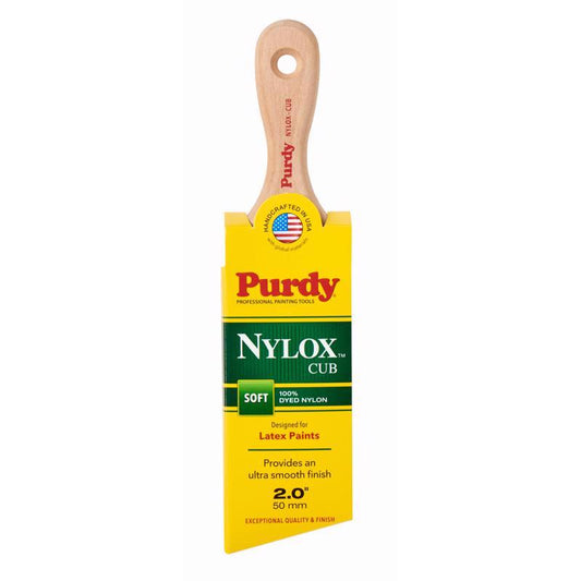 Purdy Nylox Cub 2 in. Soft Angle Trim Paint Brush