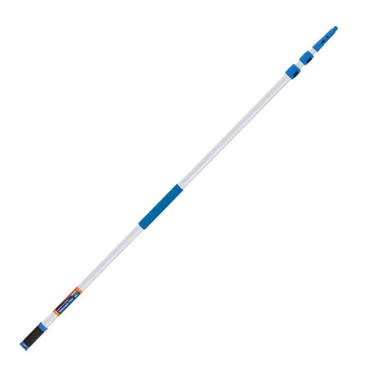 Unger Telescoping 18 ft. L X 2 in. D Aluminum Extension Pole Blue/White