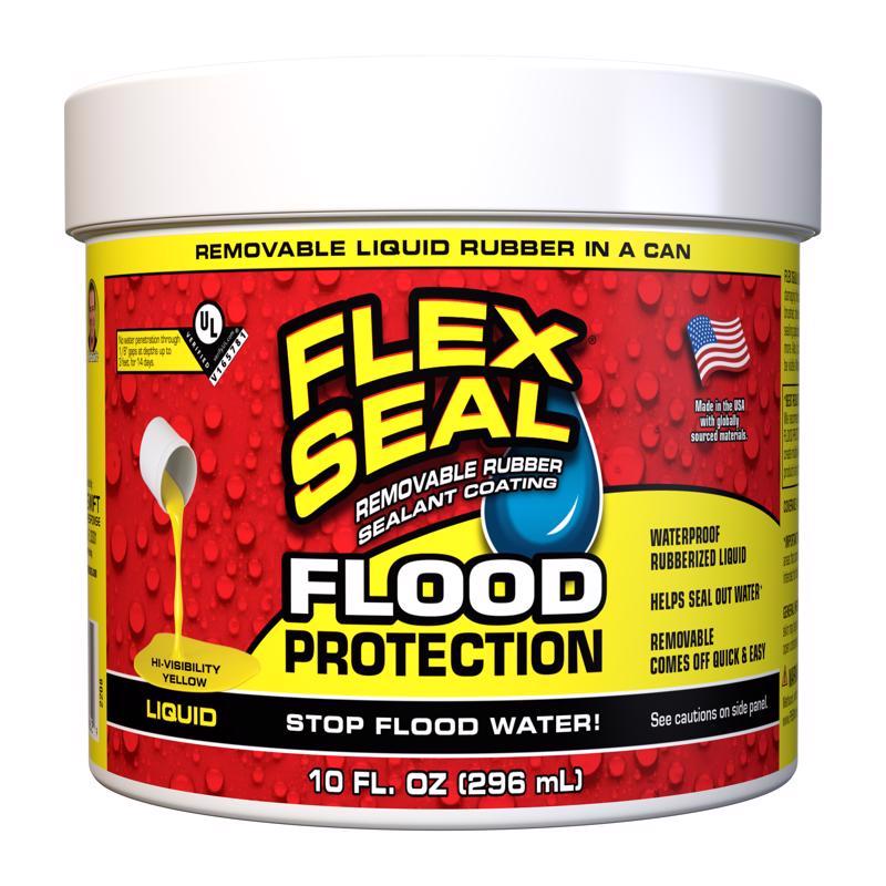 Flex Seal Family of Products Flood Protection Yellow Liquid Rubber Sealant Coating 10 oz