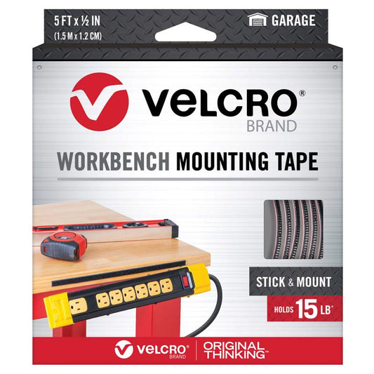 VELCRO Brand Workbench Mounting Tape Large Foam Workbench Mounting Tape 60 in. L 1 pk