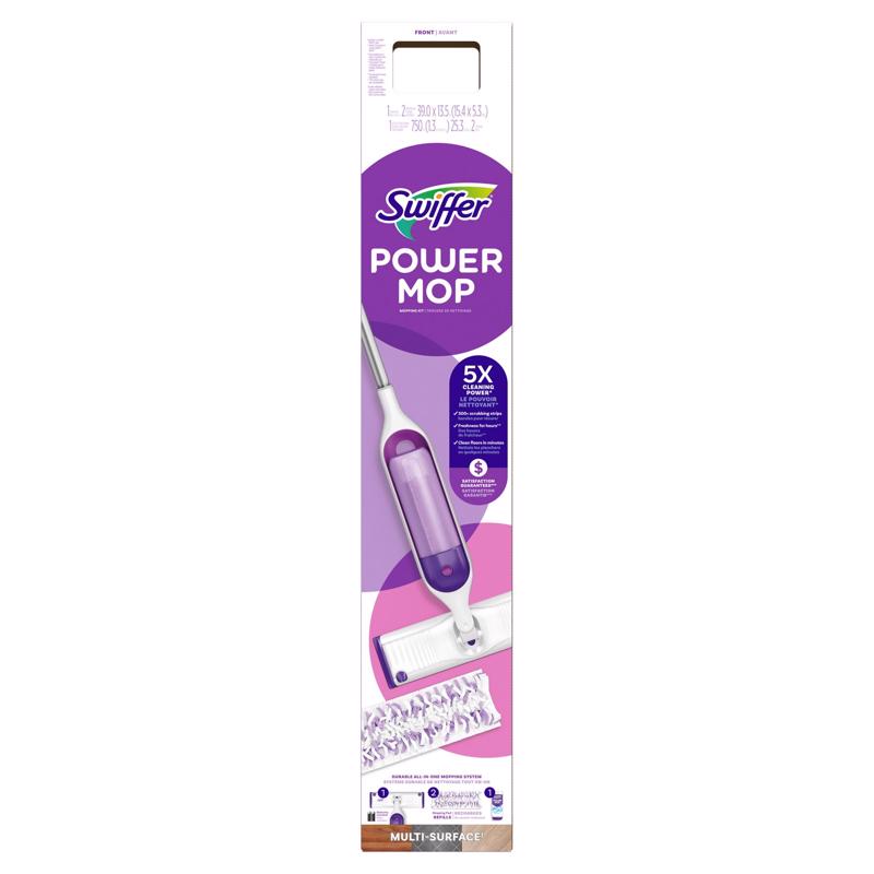 Swiffer Power Mop 14.5 in. W Dry/Wet Spray Mop Kit