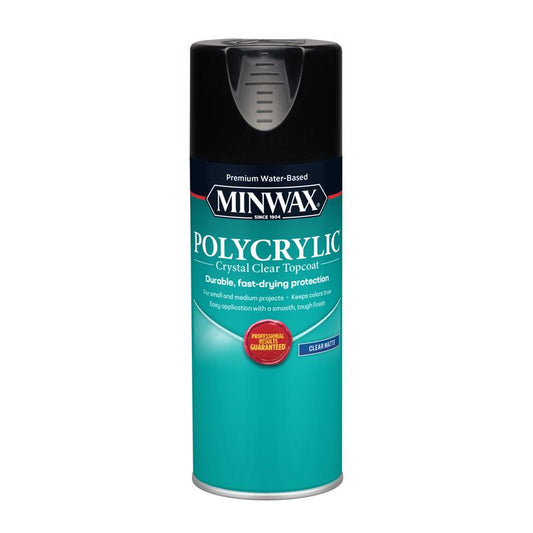 Minwax Polycrylic Matte Clear Water-Based Polycrylic Protective Finish 11-1/2 oz