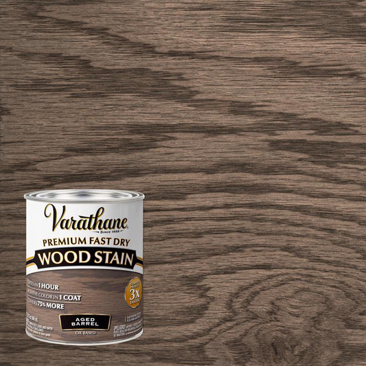 Varathane Aged Barrel Oil-Based Urethane Modified Alkyd Fast Dry Wood Stain 1 qt