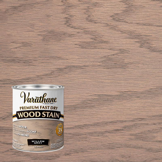 Varathane Willow Gray Oil-Based Urethane Modified Alkyd Fast Dry Wood Stain 1 qt