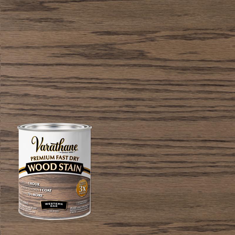 Varathane Western Oak Oil-Based Urethane Modified Alkyd Fast Dry Wood Stain 1 qt