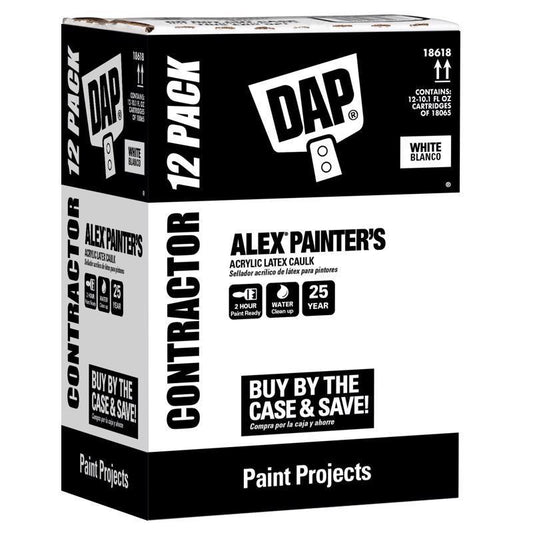 DAP Alex White Acrylic Latex Painter's Caulk 10.1 oz