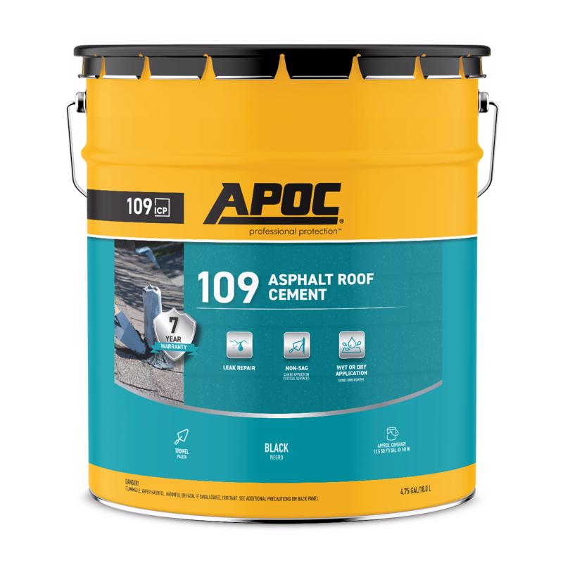 APOC Black Asphalt Roof Cement 5 gal