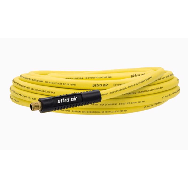 Amflo Ultra Air 25 ft. L X 3/8 in. D Hybrid Polymer Hybrid Air Hose 300 psi Yellow