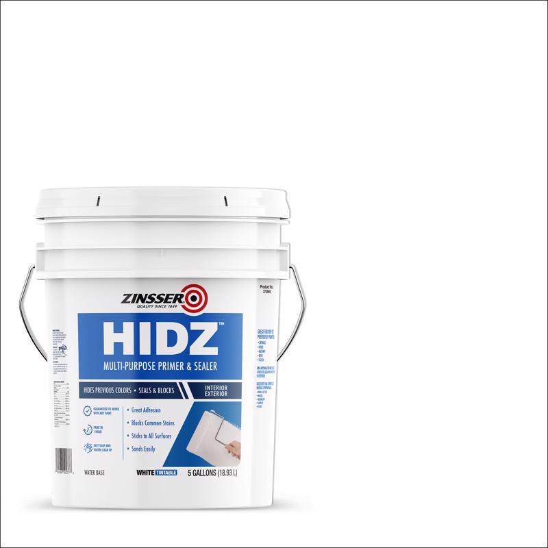 Zinsser HIDZ White Flat Water-Based Primer and Sealer 5 gal