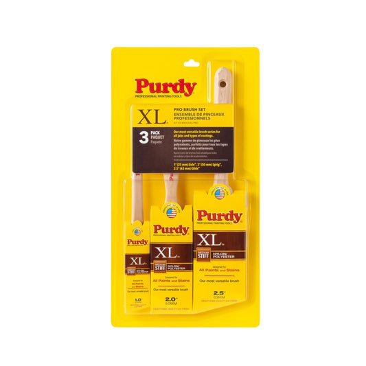 Purdy XL Medium Stiff Assorted Paint Brush Set