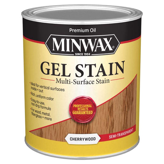 Minwax Gel Stain Semi-Transparent Cherrywood Oil-Based Gel Stain 1 qt