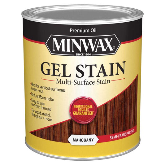 Minwax Gel Stain Semi-Transparent Mahogany Oil-Based Gel Stain 1 qt