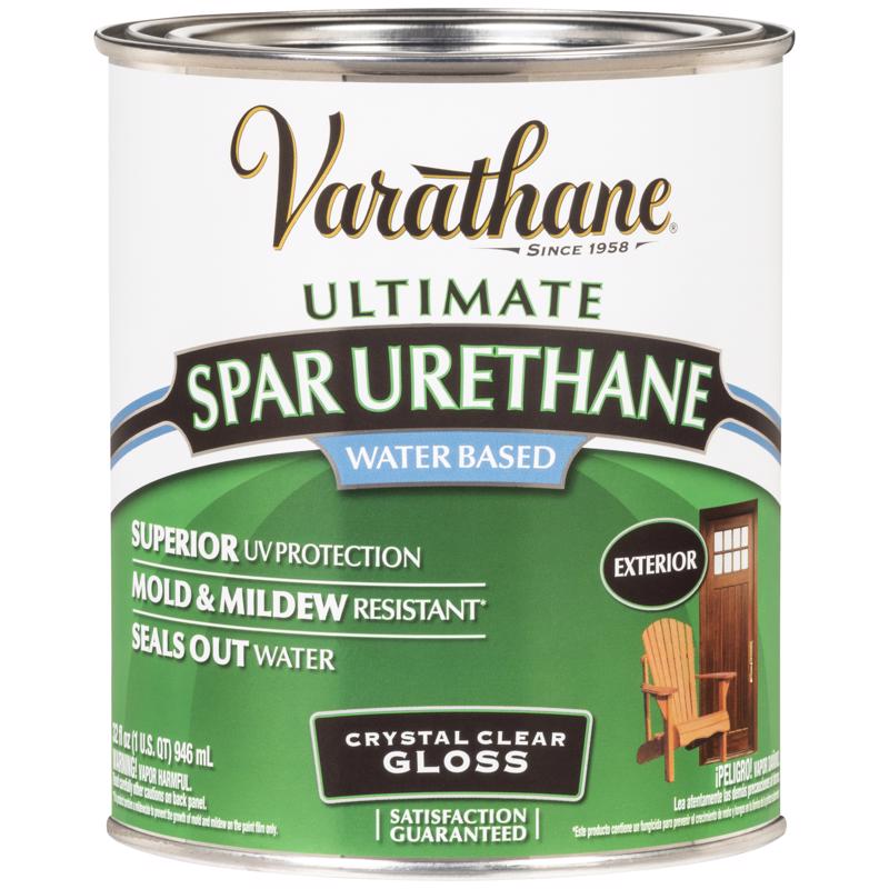 Varathane Ultimate Gloss Clear Water-Based Spar Urethane 1 qt