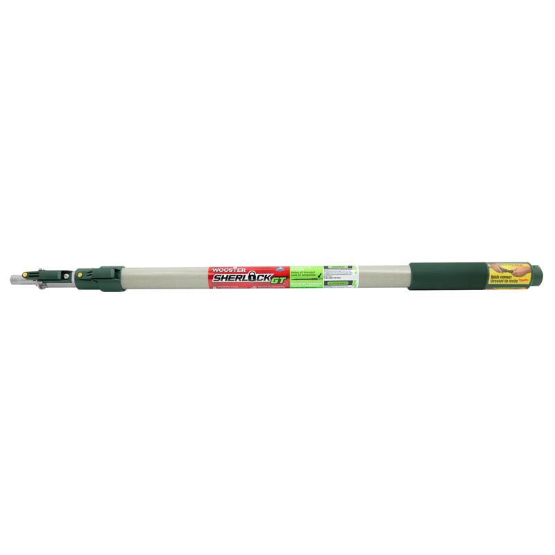 Wooster Sherlock Telescoping 4 ft. L X 1 in. D Aluminum Extension Pole White/Green