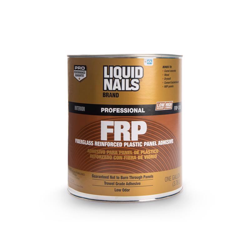 Liquid Nails FRP Fiberglass Reinforced Plastic Panel High Strength Acrylic Latex Off White Adhesive