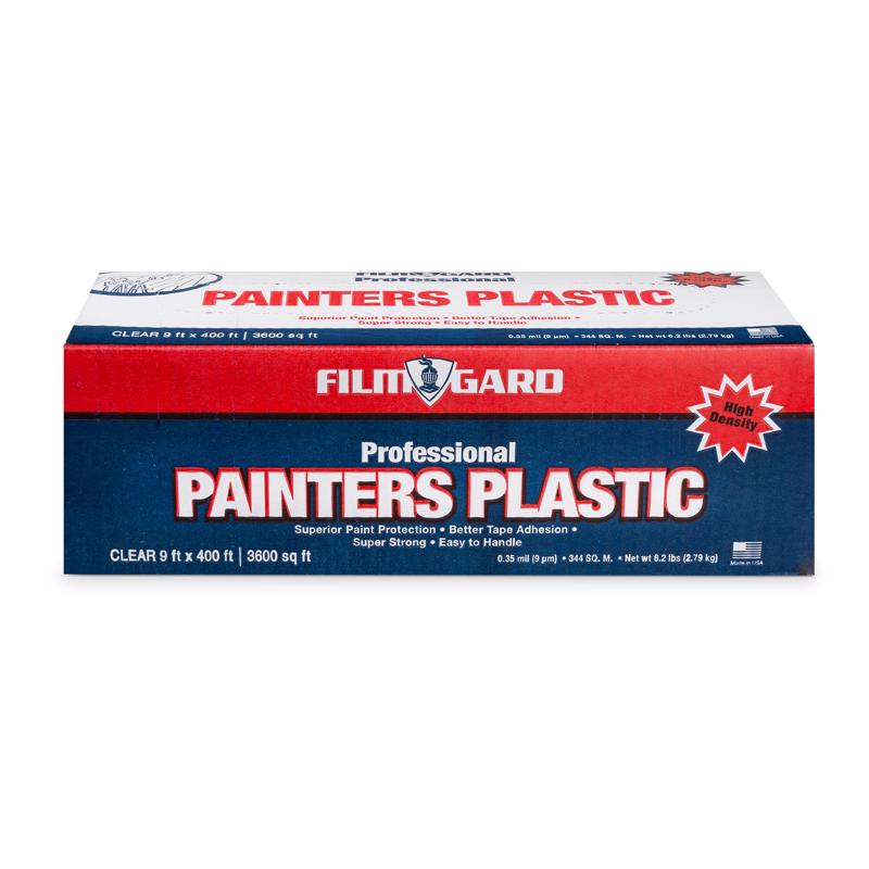 Film-Gard 9 ft. W X 400 ft. L X 0.35 mil Professional Grade Painter's Plastic Sheeting 1 pk