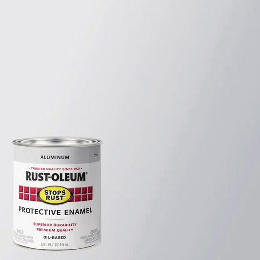 Rust-Oleum Stops Rust Gloss Aluminum Protective Enamel 1 qt