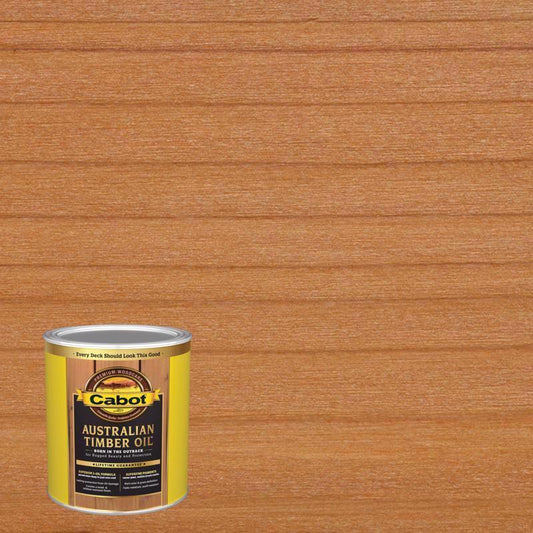 Cabot Australian Timber Oil Transparent Honey Teak Oil-Based Australian Timber Oil 1 qt