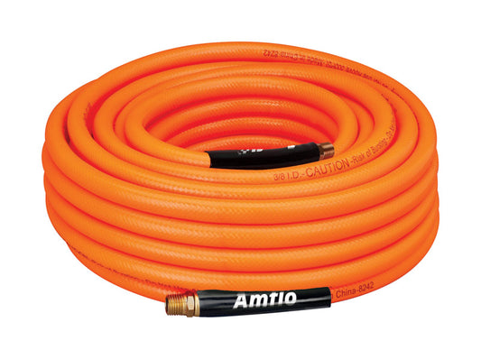 Amflo 100 ft. L X 3/8 in. D Polyvinyl Air Hose 300 psi Orange