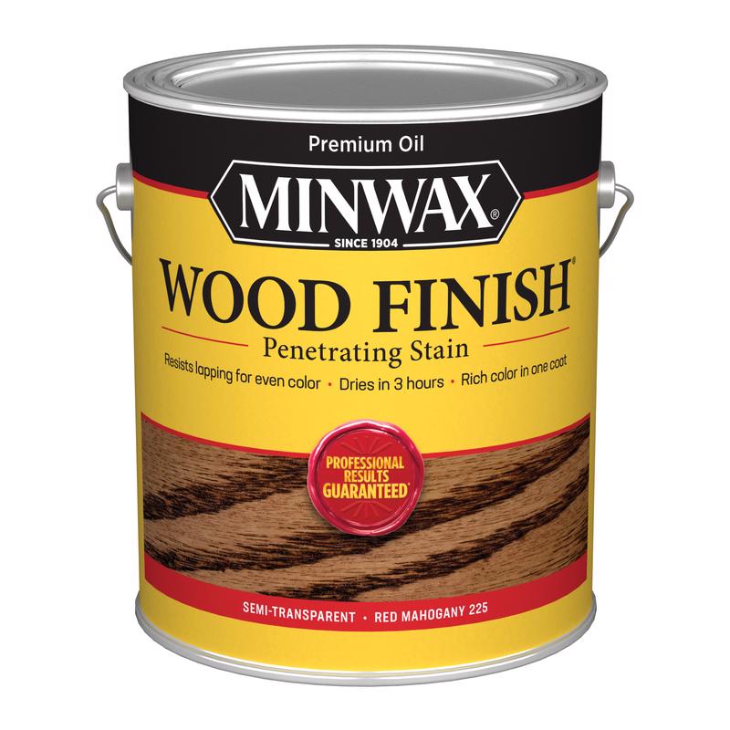 Minwax Wood Finish Semi-Transparent Red Mahogany Oil-Based Penetrating Stain 1 gal