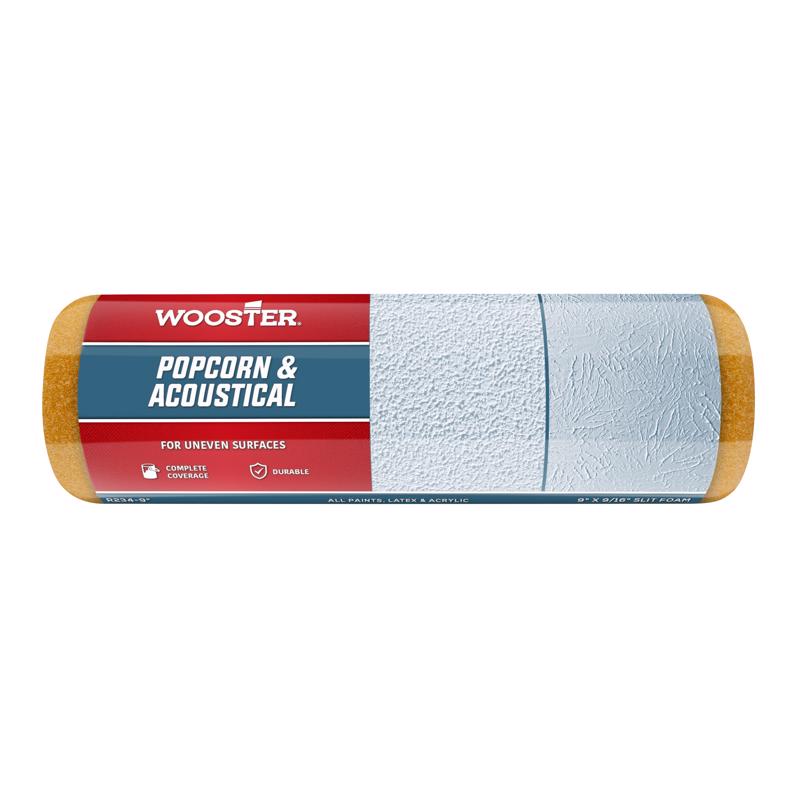 Wooster Popcorn/Acoustical Foam 9 in. W X 9/16 in. Paint Roller Cover 1 pk