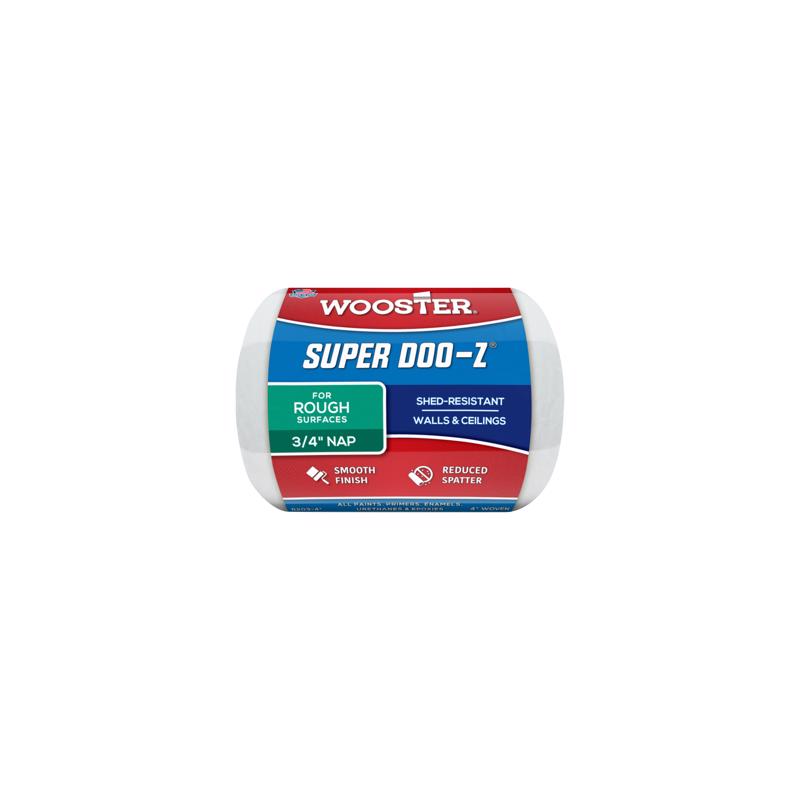 Wooster Super Doo-Z Fabric 4 in. W X 3/4 in. Regular Paint Roller Cover 1 pk