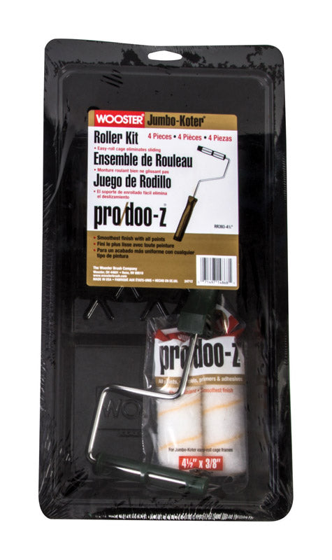 Wooster Pro/Doo-Z 4.5 in. W Mini Paint Roller Kit Threaded End