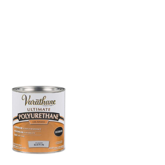 Varathane Ultimate Satin Clear Oil-Based Polyurethane 1 qt