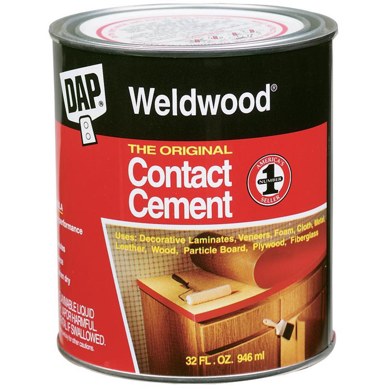 DAP Weldwood High Strength Rubber Tan Contact Cement 1 qt