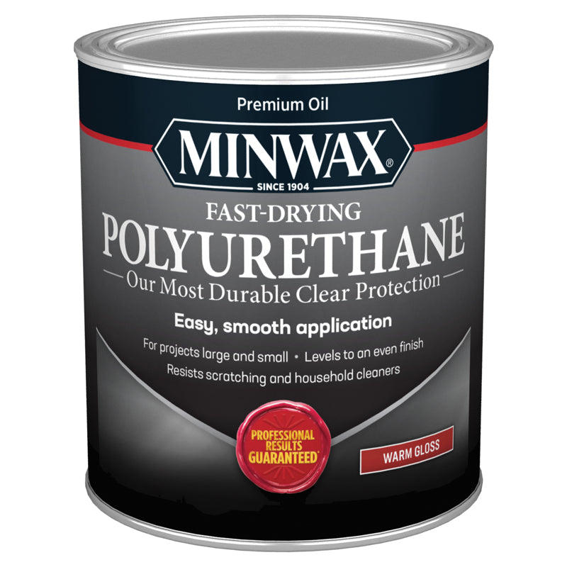 Minwax Gloss Clear Oil-Based Fast-Drying Polyurethane 1 qt