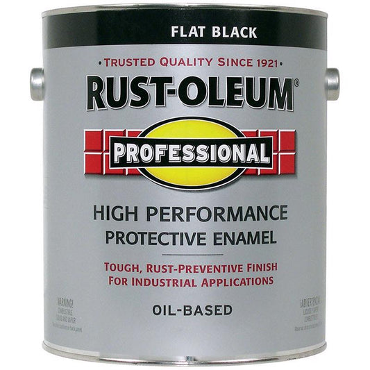 Rust-Oleum Professional High Performance Indoor and Outdoor Flat Black Protective Paint 1 gal