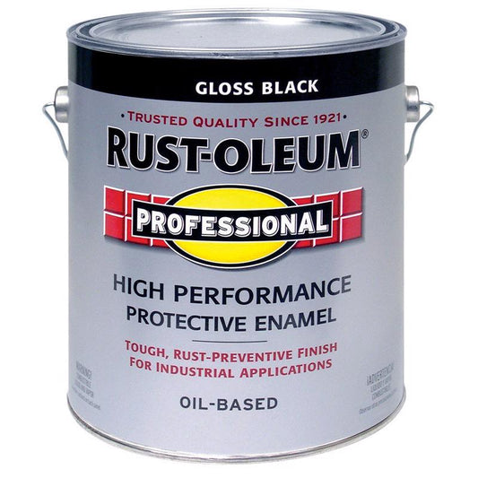 Rust-Oleum Professional Indoor and Outdoor Gloss Black Oil-Based Protective Enamel 1 gal