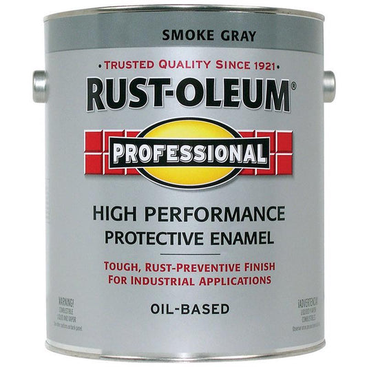 Rust-Oleum Professional High Performance Indoor and Outdoor Gloss Smoke Gray Protective Enamel 1 gal