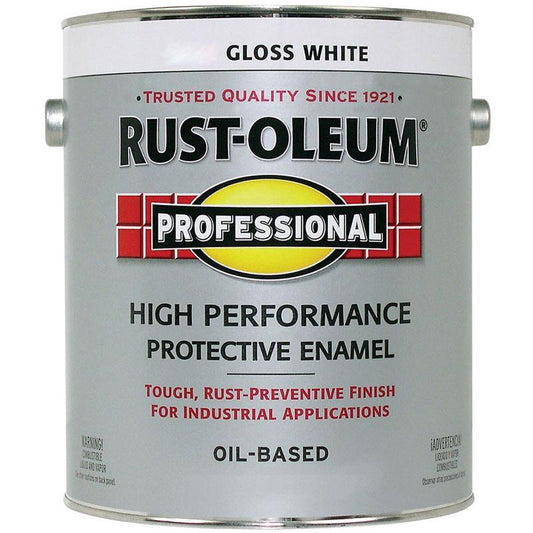 Rust-Oleum Professional Indoor and Outdoor Gloss White Oil-Based Protective Paint 1 gal